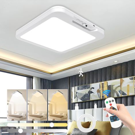 Lampe à détecteur de mouvement rechargeable, plafonnier sans fil, éclairage LED magnétique pour placard avec télécommande
3 températures de couleur (1/5)