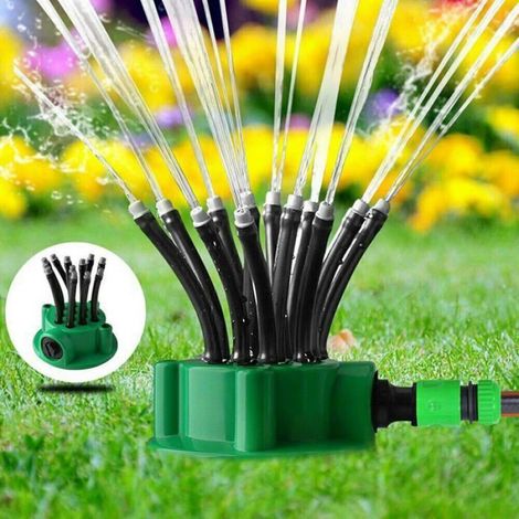 Arroseur Automatique - 360° Rotation - Pour Jardin Pelouse Serre - 10 x 9 x 9 cm - 1 Pièce (1/5)