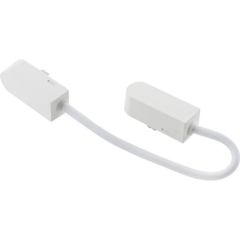 Conector doble 300mm Carril SLIM 48V, blanco (1/4)