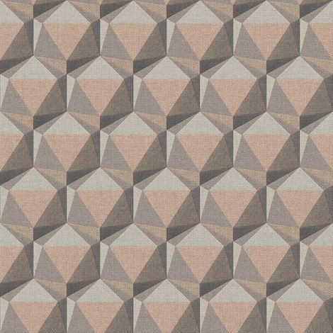 Papier peint graphique nuances de marron Tapisserie effet de profondeur 3D Papier peint moderne géométrique idéal pour couloir (1/4)