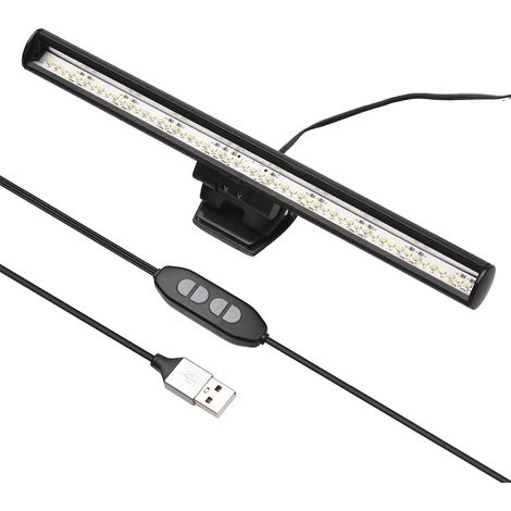 26 cm Bildschirmleuchte mit Lesefunktion und zweifarbiger Farbtemperatur (2800 K–6500 K), 10 Helligkeitsstufen