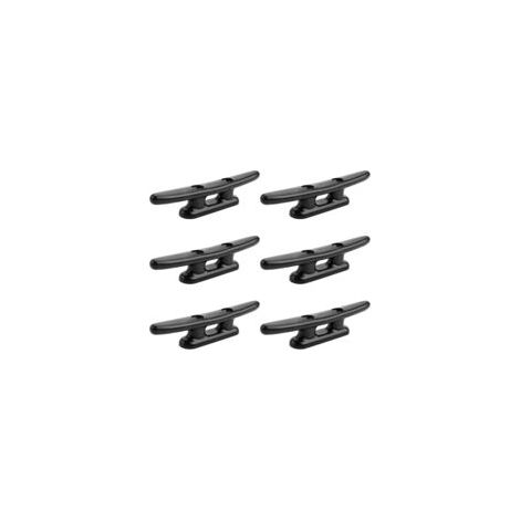 Lot de 6 taquets noirs DOLASO pour bateaux et kayaks, taquets en nylon de 10 cm (4 pouces) pour accessoires d'amarrage. (1/5)