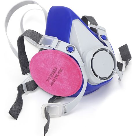 Demi-masque respiratoire à filtration particulaire auto-aspirante, anti-poussière, avec 2 filtres en coton. (1/5)