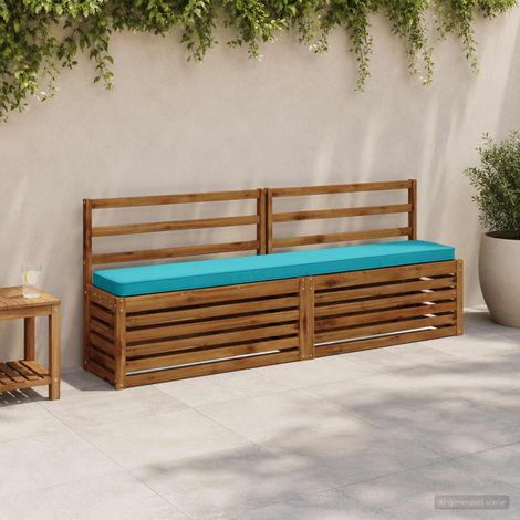 vidaXL Cojines para banco de 2 piezas VUGHT 2 pcs 100% Poliéster (1/5)