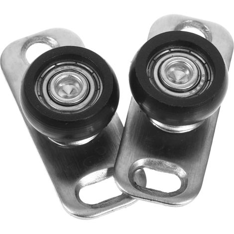 8 pièces guide de sol pour porte en verre, inox (1/5)