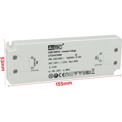 Alimentatore Trasformatore CV Super Slim 17mm 24V 30W 1,25A (1/3)
