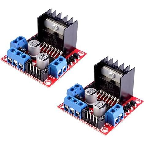 DollaTek Module Board Mini Stepper Motor Drive Controller L298N H Double Bridge DC Stepper for Arduino Smart Car Robot (1/5)