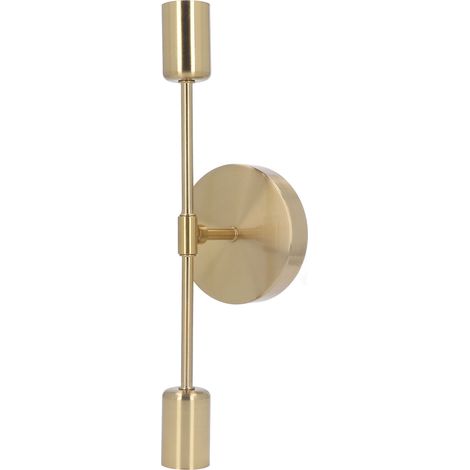 Doppelte E27/E26-Wandleuchte, rostfreie Vintage-Fassung, goldene Wandleuchte für Wohnzimmer/Badezimmer, 85–265 V (1/5)