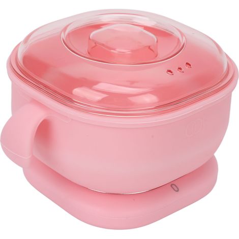 Chauffe-cire pour épilation rapide, pot en silicone rose de 400 ml, chauffe-cire à chauffage rapide (1/5)