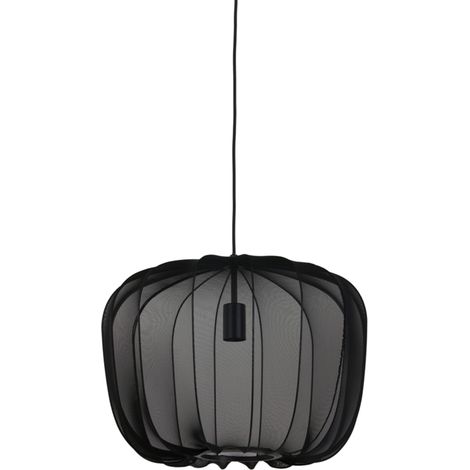 Light & Living - suspension - Plumeria - noir - textile - Ø 50cm (1/4)