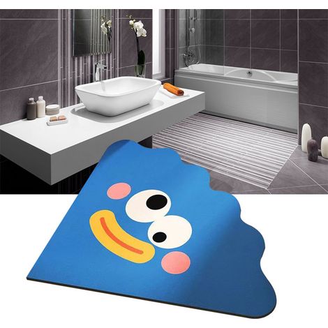 Tapis de bain en terre de diatomées à motifs de dessins animés, absorbant, à séchage rapide, résistant à l'usure et antidérapant. (Ce dernier point est un commentaire distinct et sans rapport : « J'ai (1/5)