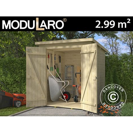Holzschuppen Ivalo 1,7x1,76x1,99m, 13mm, 2,99m², Natur - Dancover