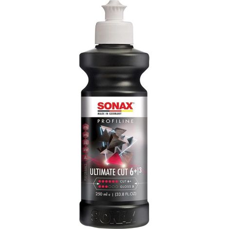 Polish - Cire de polissage - Ultra abrasif - Carrosserie de voiture - Sonax - Ultra Cut - 6+3
