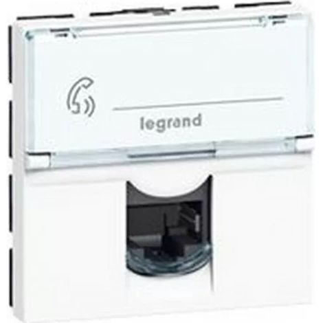 Legrand 076565 - RJ45-Buchse PROG MOSAIC - KAT. 6 - FTP - 2 MOD - WEISS -LCS≤