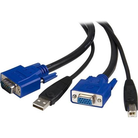 StarTech.com Cavo KVM Universale USB 2 in 1 da 3m (1/5)