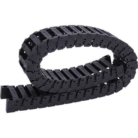 Chaîne porte-câbles démontable S18 x 371 mètres, série silencieuse, support de fils pour convoyeur, assemblage facile. (1/5)
