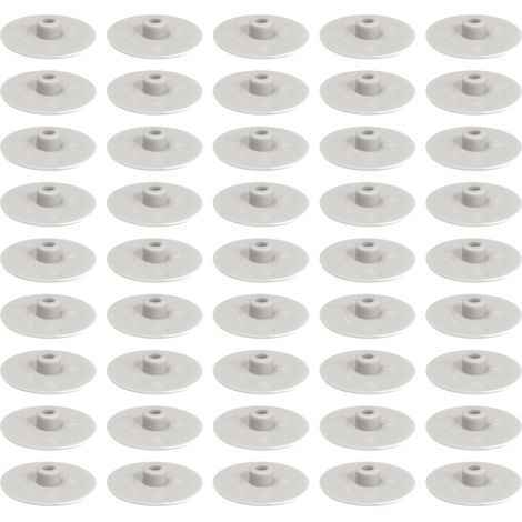 cyclingcolors 50x Coprivite tappo di copertura vite esagono interno SW 4 cappuccio mobili plastica, Grigio RAL 7035 (1/4)
