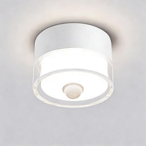 Spot de Plafond Détecteur de Mouvement 12W 4000K, Rond Ø10cm, Blanc (1/5)