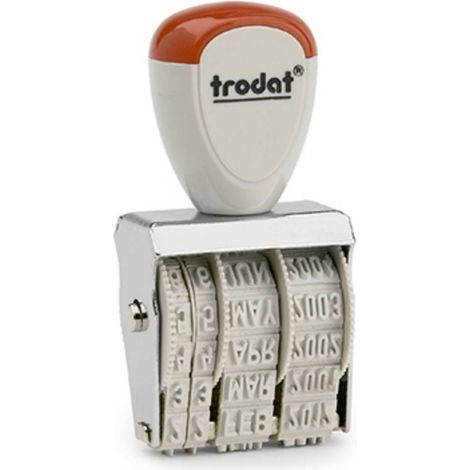 Trodat CLASSIC 1020 Timbro data 35 x 5 mm (L x A) Argento