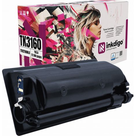 Inkdigo Toner TK3160 kompatibel mit Kyocera ecosys M3145dn P3045dn M3860idn TÜV-zertifiziert (1/5)