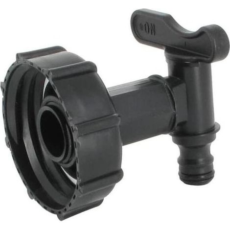 S60X6 Fitting – HDPE-Wasserhahn für 1000-Liter-Wassertanks, Fittings und weiteres Zubehör für Regenwassersammeltanks (1/4)