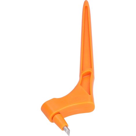 Couteau à découper portatif, antidérapant, flexible et pratique, outil de découpe à 360 degrés, orange. (1/5)