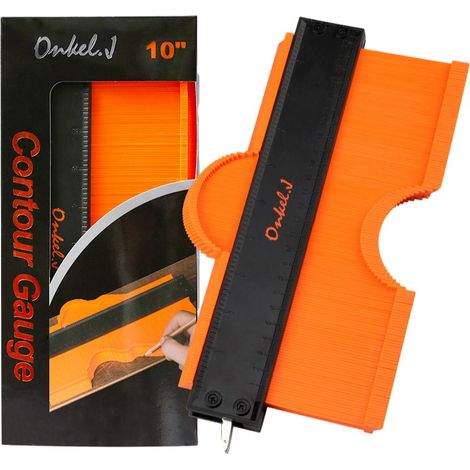 Gabarit de contour réglable 10 pouces verrouillable pour mesure précise forme et profil objets (1/5)