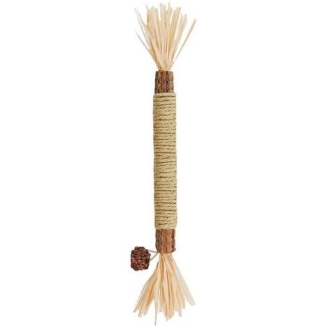 Lot de 3 bâtonnets à mâcher à l'herbe à chat en forme de vigne argentée naturelle pour le nettoyage des dents des chatons (1/4)