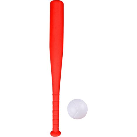 Set da baseball in plastica, completo di mazza e palla.