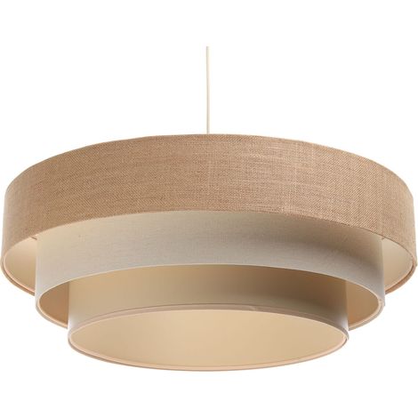 Lampe suspendue beige-crème (1/4)