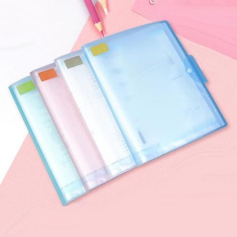 Vvikizy Dossier de fichiers Classeur A3 taille multi-poches PP, organisateur de meuble suspendu Vert Transparent 20 Pochettes (1/4)