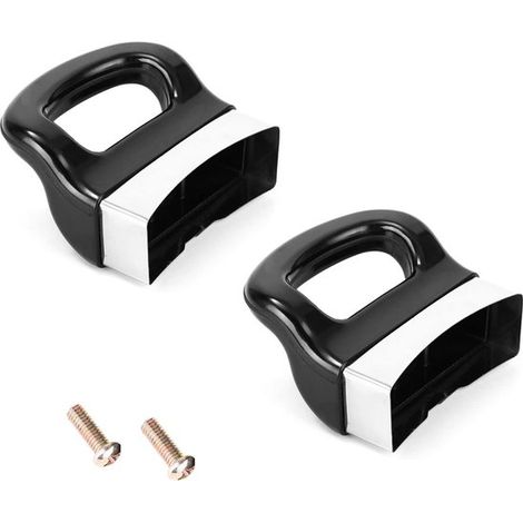 Set di manici per padella - Ergonomici, resistenti al calore - Set da due pezzi neri (1/5)