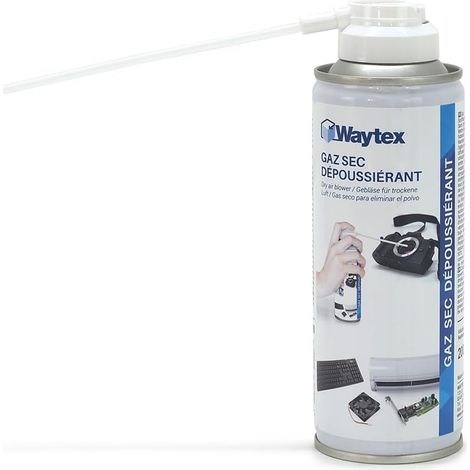 Dépoussiérant Spray Air sec Ultra Puisant 5 bars, Aérosol de 200ml, Bombe d’Air Comprimé Nettoyant pour PC, Clavier, Appareil Photo et Composants électroniques, avec buse précision (1/5)