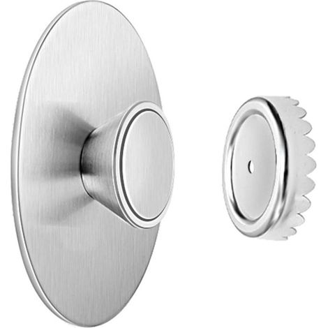 Savon Magnétique Porte,Porte Savon aimanté,Porte-Savon Aimanté à Ventouse,Porte-Savon Magnétique avec Acier Inoxydable,Support Mural,pour Baignoire,la Salle De Bain (1/5)