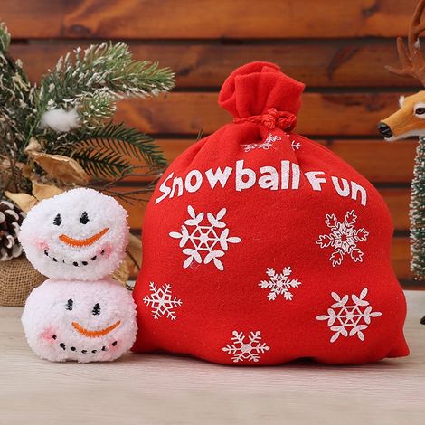 Boules De Neige En Peluche - 10 Pièces - Diamètre 5 Cm - Pour Jeux Intérieurs Et Décoration De Noël (1/5)