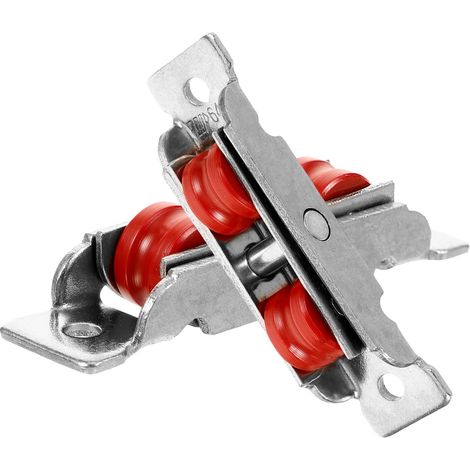 Poulies pour porte coulissante de placard et patio, 2 roulettes à roulement billes en nylon, kit (1/5)