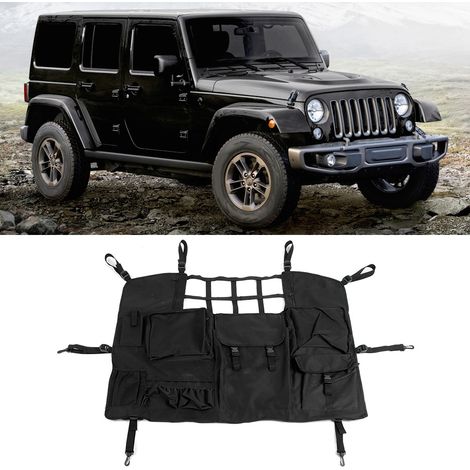 Sac de rangement organisateur de coffre de voiture compatible avec Jeep Wrangler JK 2007-2017 (1/4)
