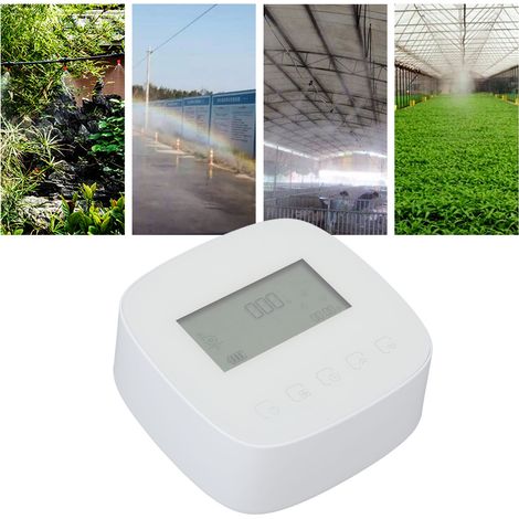 Dispositif d'arrosage automatique, système d'irrigation goutte à goutte, commande vocale WiFi style graffiti, programmateur d'arrosage rechargeable à énergie solaire (1/5)