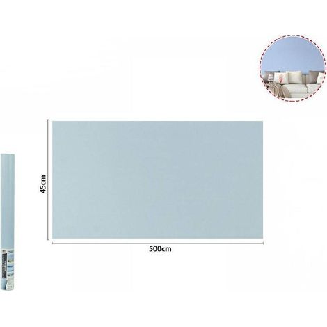 Film Adhésif En Rouleau Bleu Poudre 45cm X 5mt Papier Peint Pour Meubles 71122