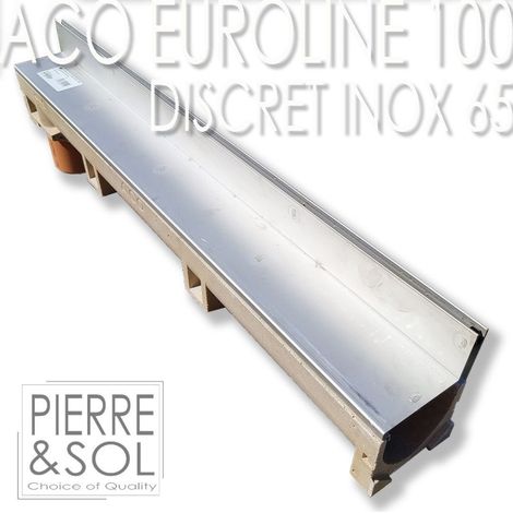 Caniveau de douche 100 cm en inox – Sortie verticale 110 mm – Drainage linéaire discret – Classe de résistance A 15 kN – ACO