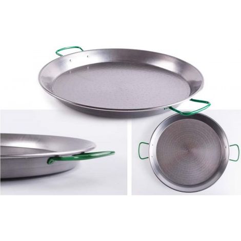 PAELLERA DE ACERO PULIDO DE 30 CM. - BELSEHER