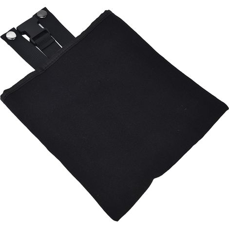 Sac de cueillette en toile pliable, portable, épais, au design unique et simple, idéal pour la cueillette de fruits en camping et en plein air (noir). (1/5)