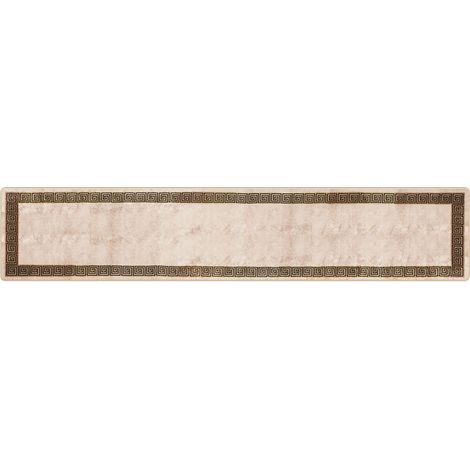 Runner Tappeto MARSA Nero 80 x 400 cm Poliestere e PVC vidaXL