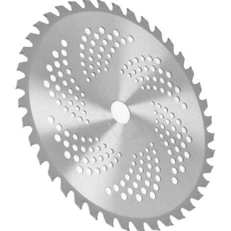 Disque de coupe pour tondeuse à gazon lame scie rapide rechange jardinier arbuste résistant la chaleur acier (1/4)