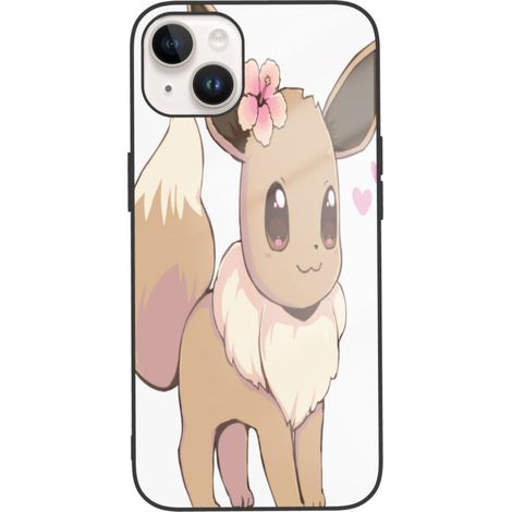 Questa custodia con motivo Eevee è progettata per iPhone 14 ed è realizzata in TPU. È compatibile con il sistema a doppia fotocamera dell'iPhone 14. (1/2)