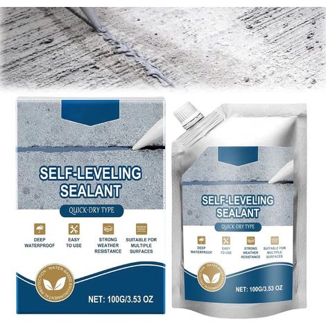 Concrete and Slab Crack Repair Mastic, Waterproof Sealant, Fast-Drying Caulking Adhesive, Weather Resistant, Strong Adhesion, Invisible Finish (1/5)