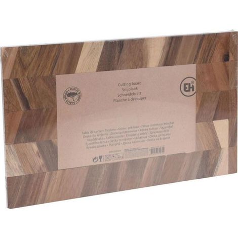 Tabla de cortar excellent houseware acacia 40x25 cm ergonómica antibacteriana (1/3)