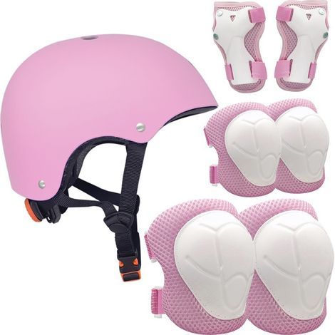 Kinderhelm-Knieschoner für Kinder im Alter von 2 bis 7 Jahren, Helmschutz für Fahrräder (Knieschoner, Ellbogenschoner und Handgelenkschützer), geeignet für Rollschuhlaufen, Radfahren und andere Extrem (1/5)