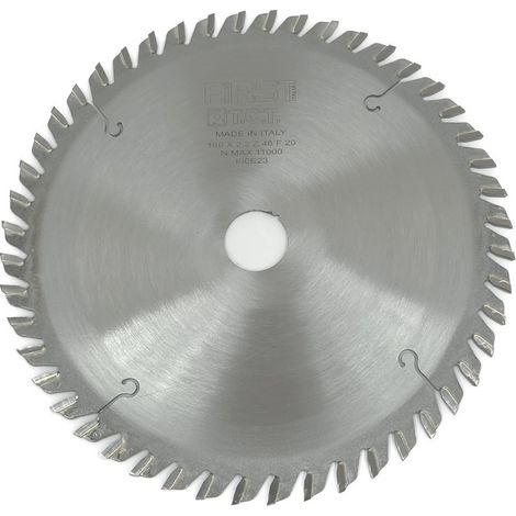 FIRST ITALIA Lame de Scie Circulaire HM D. 160 avec denture alternée - 48 Dents - Couleur acier - Spéciale pour Scie Plongeante (1/2)
