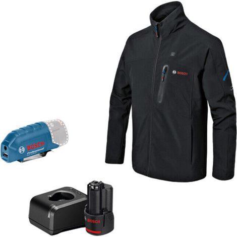 [NEUWERTIG] B-Ware Bosch Beheizbare Kleidung Jacke Arbeitskleidung GHJ 12+18V XA Akkuadapter 2XL (1/2)